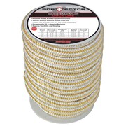 EXTREME MAX Extreme Max 3006.2324 BoatTector Double Braid Nylon Dock Line - 3/4" x 40', White & Gold 3006.2324